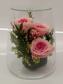 натуральные кустовые пионы в стекле, вакуум*