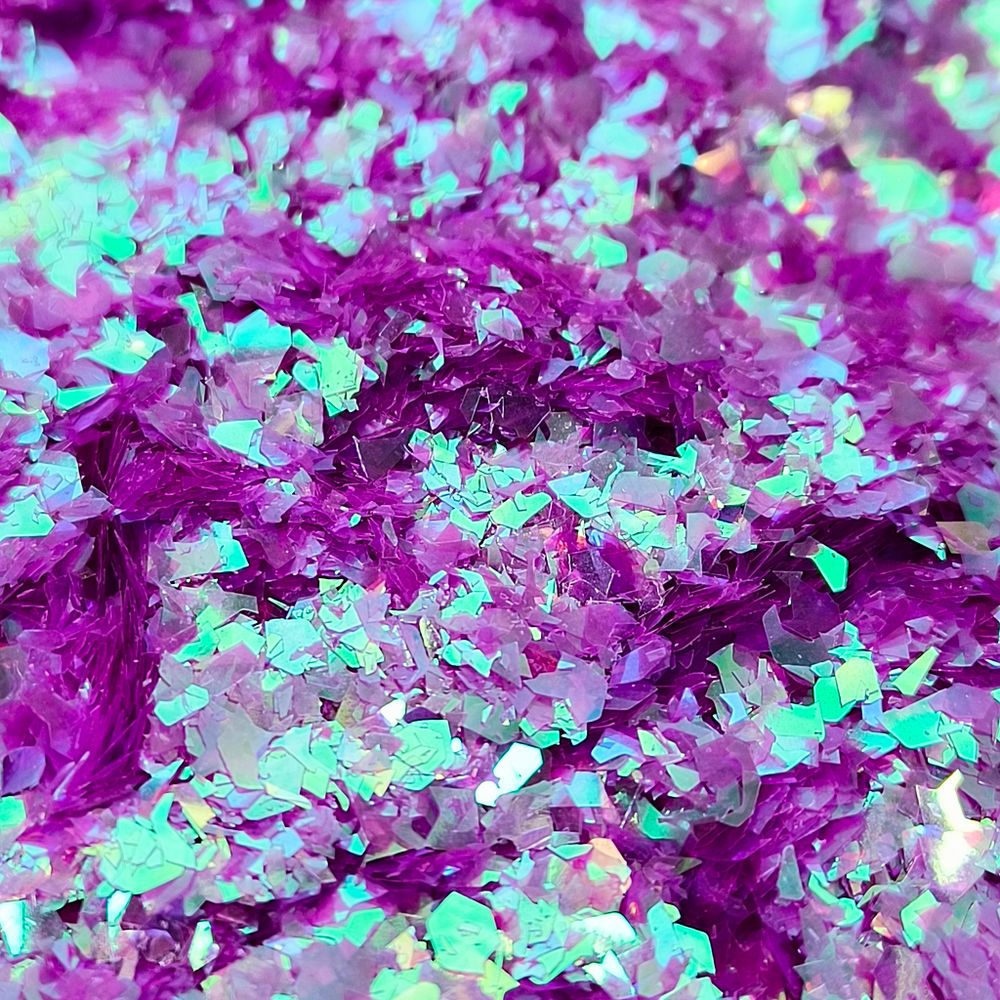 Хлопья Сиреневые перламутровые для дизайна ногтей, маникюра, бодиарта, макияжа...