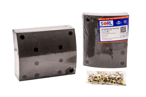 Накладка тормозная, к-т 8шт+заклепки 64шт 410x223 1-й рем. MAN, MERCEDES-BENZ (19496) SORL