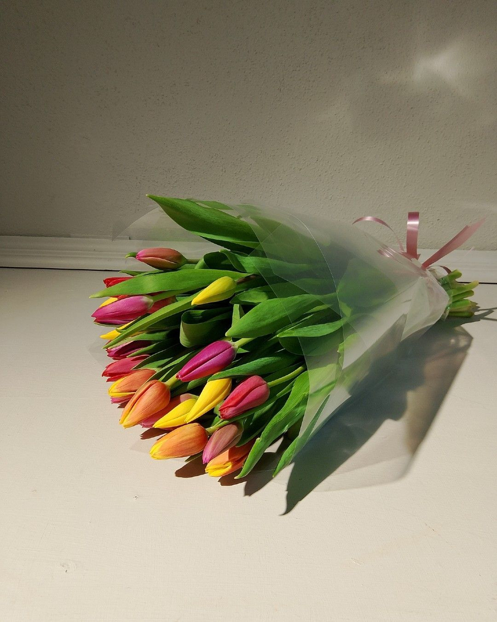 Букет из 35 тюльпанов