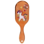 Расческа массажная зеркальная «Animals», стильные Единорожки, микс 4 цвета, 7,5*23 см (блистер Ultramarine)