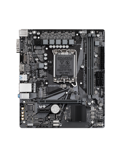 GIGABYTE H610M H V3 DDR4, LGA1700, H610, 2*DDR4, 4*SATA, 1*M.2, 2*USB 3.2, 4*USB 2.0, 1*PCIx16, 1*PCIx1, D-Sub+HDMI, mATX