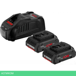 Аккумулятор с зарядным устройством для инструмента Bosch 2xProCORE (1600A016G)