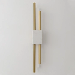 Бра Crystal Lux CARTA AP6W LED WHITE/BRASS