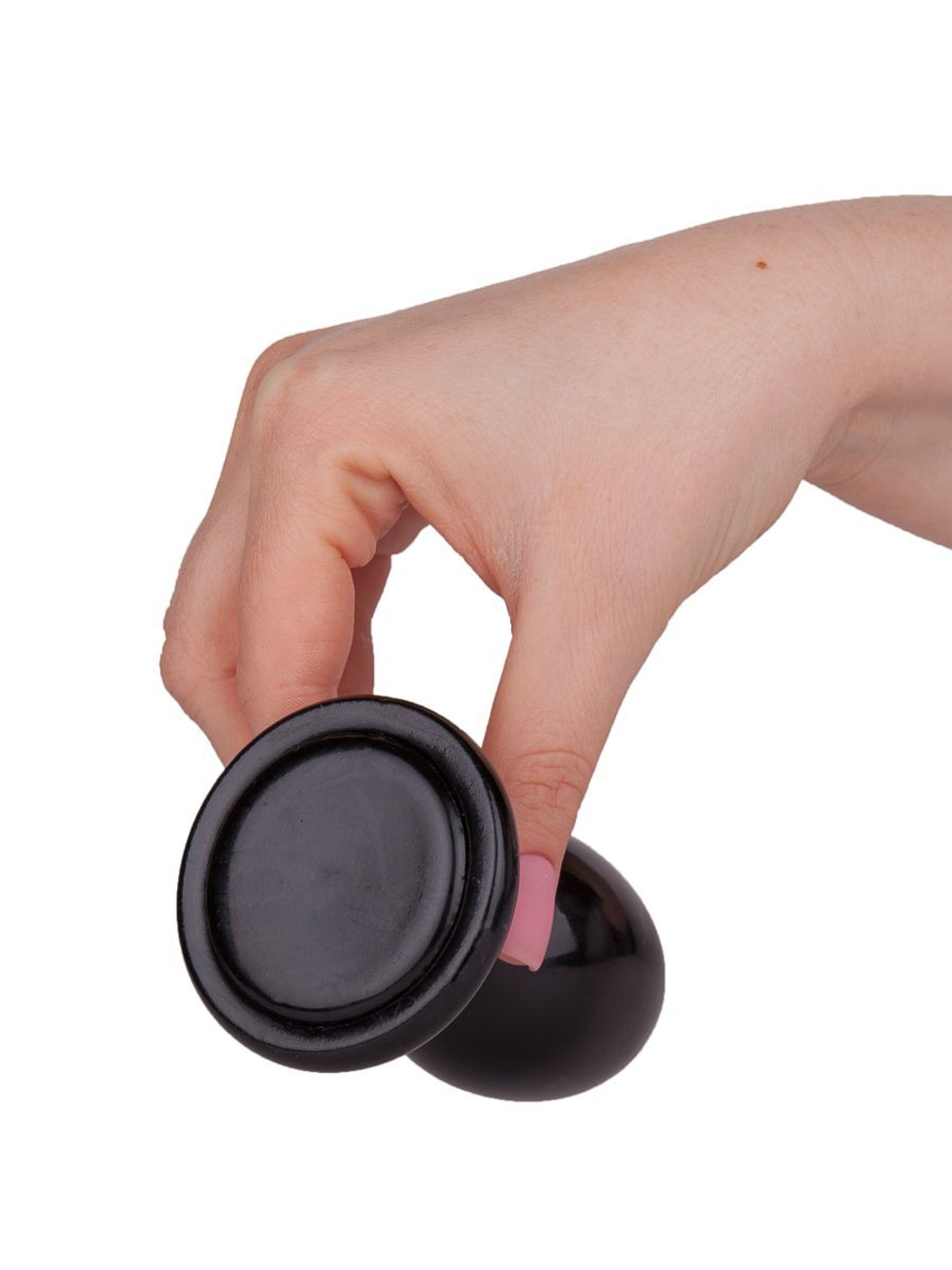 Черная анальная пробка MAGNUM 7 - 10 см. (Цвет: черный)