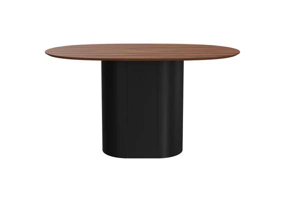 Стол обеденный Type овальный 140*85 см (орех/черный)