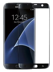 Защитное стекло 3D на весь экран 0.2mm Shining для Samsung Galaxy S7 Edge (Черная рамка)