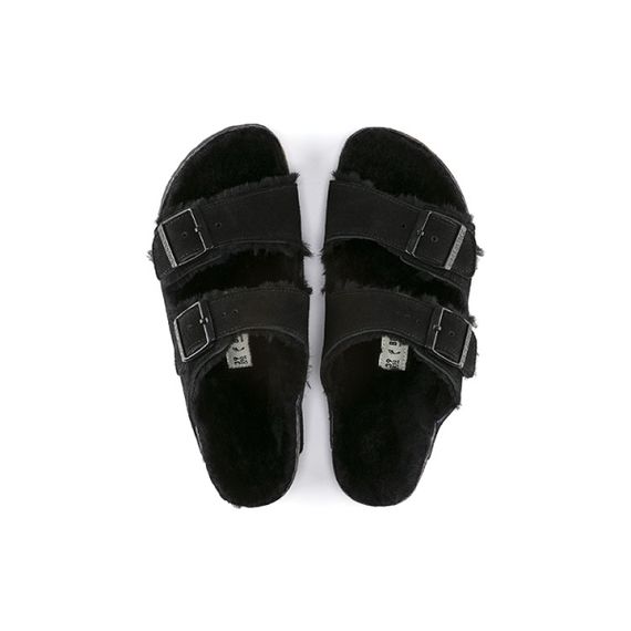 Birkenstock Arizona Shearling Слипоны Черный Унисекс