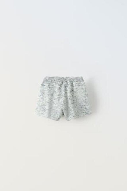 ZARA ТРИКОТАЖНЫЕ ШОРТЫ, ГОЛУБОЙ