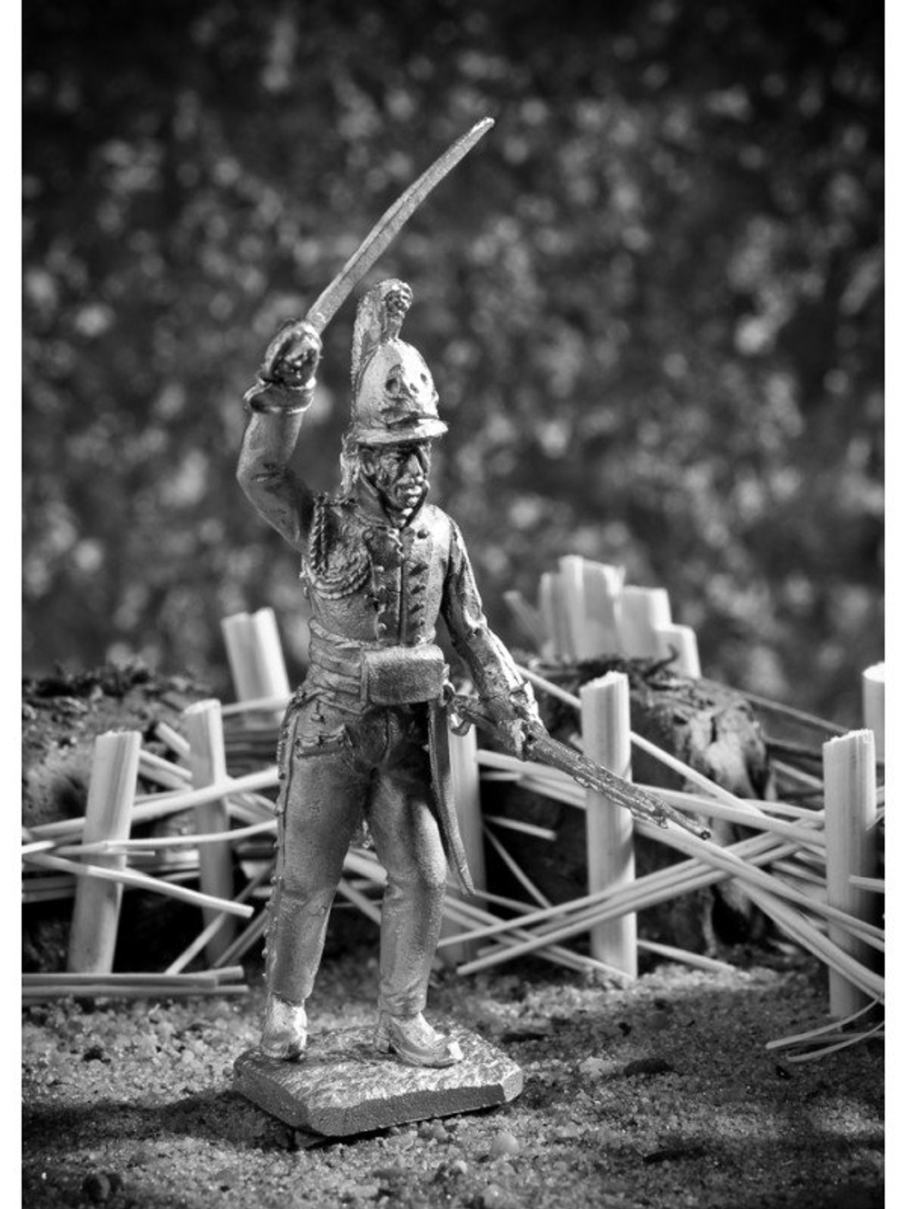 Оловянный солдатик Офицер добровольческого корпуса Крокова, 1807 год