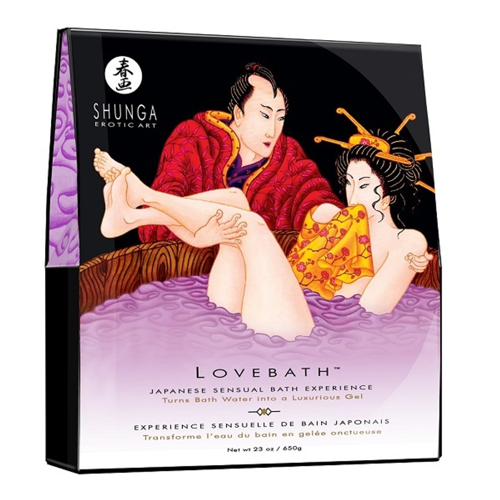 Соль для ванны превращающая воду в гель Shunga Lovebath Sensual lotus