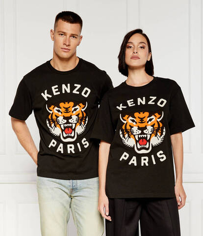 Футболка LUCKY TIGER Kenzo - черный(FE68TS0084SI)