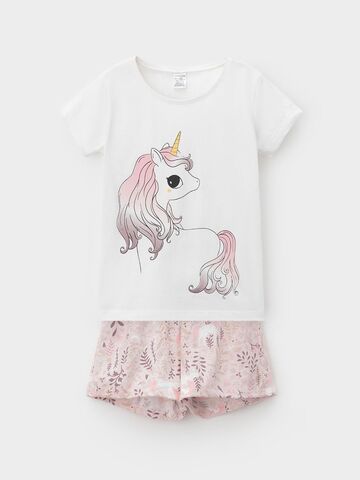 пижама  для девочки  К 1648/сахар,розовый,лесная тайна