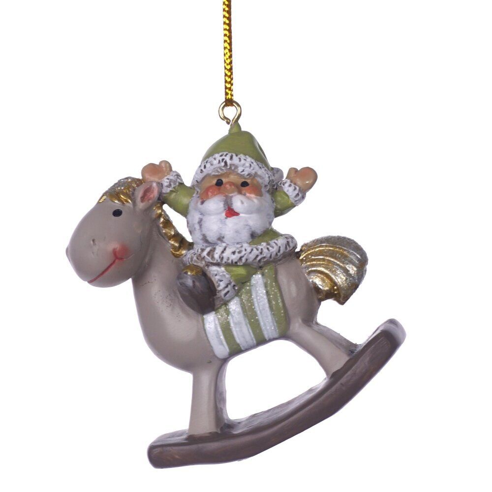 GAEM Фигурка декоративная подвесная "Ангел/Дед Мороз", L5,5 W2 H6 см, 4в.