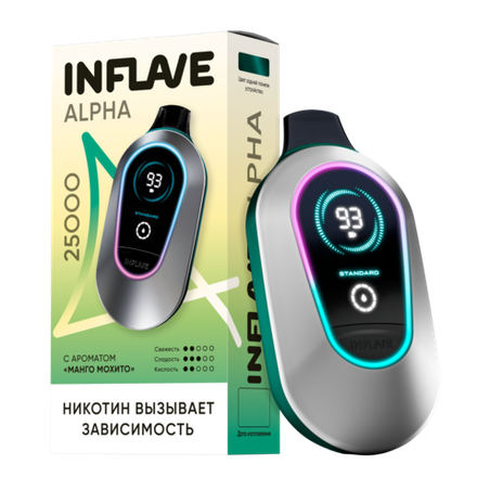 Inflave Alpha Манго-мохито 25000 затяжек 20мг (2%)