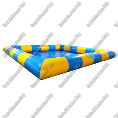 Прямоугольный надувной бассейн "Пляжный" 6*6*0,45 м