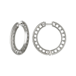 Серьги конго из серебра 925 пробы JA-S-1С058254