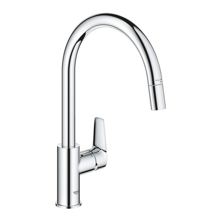 Сместель для мойки GROHE BauEdge однорычажный 1/2″, DN 15, хром (30536000)