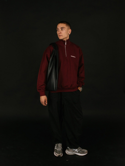 Cвитшот UNIFORM Half-zip Heavy Classic, Бордовый