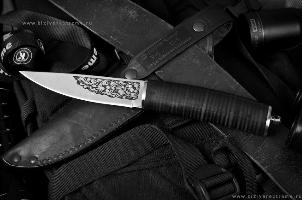 Туристический нож У-5 с орнаментом