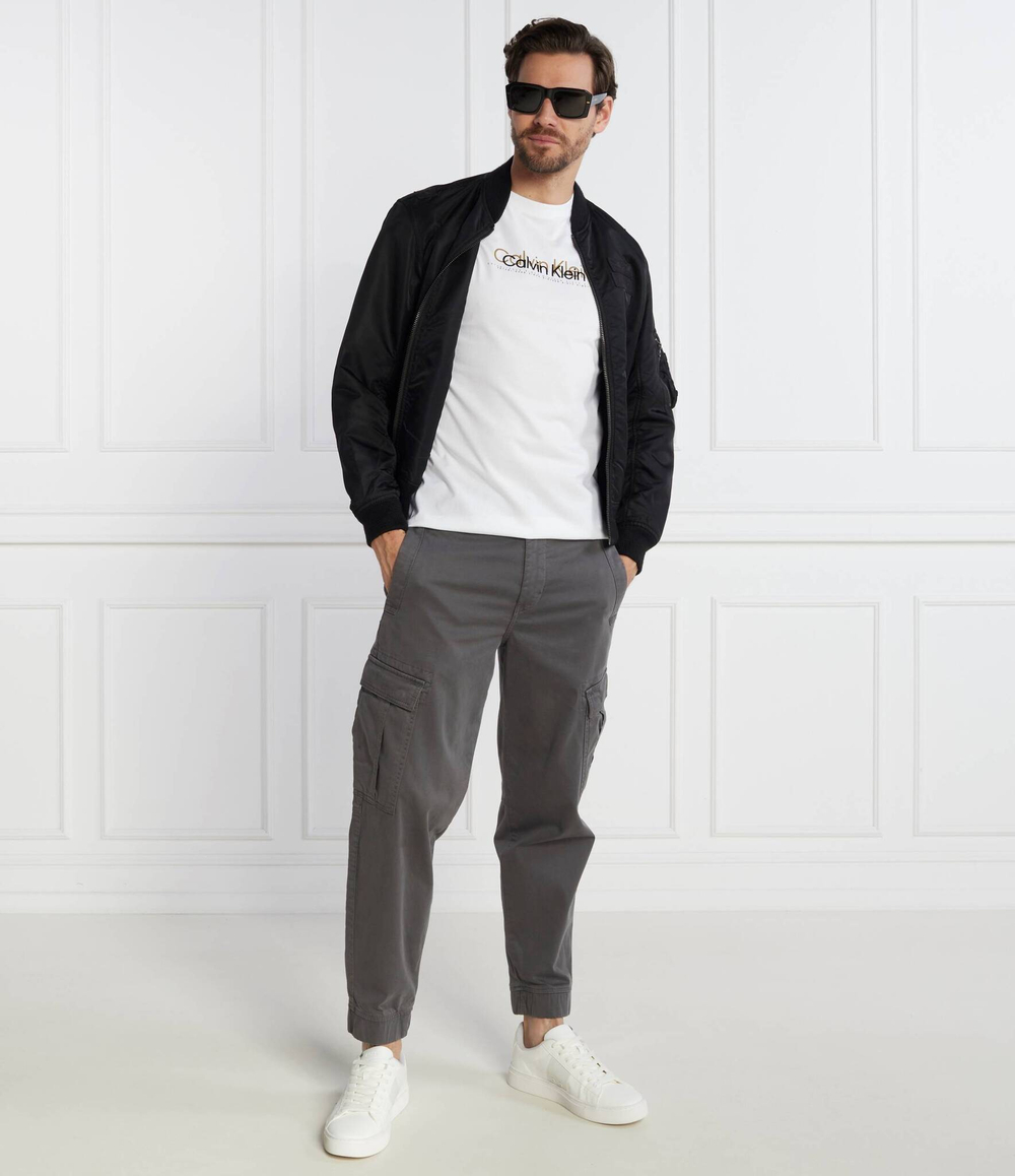 Футболка DOUBLE FLOCK LOGO Calvin Klein - белый(K10K111838)