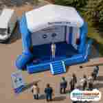 Надувная сцена для мероприятий «Быстрый старт», 6×4×4 м