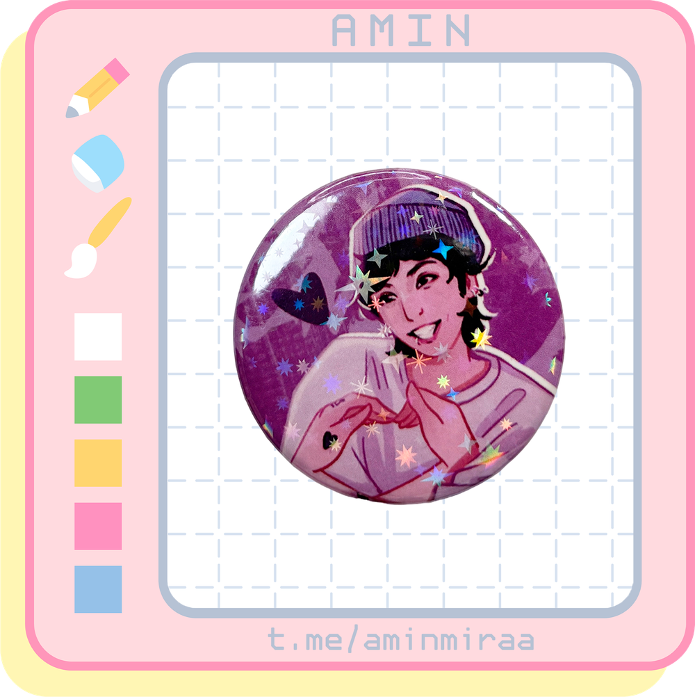 Плюшка / Значок #08 / BTS