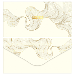 Конверт для денег MESHU "Gold flower" 85*164мм, матовая ламинация, фольга, 4 дизайна
