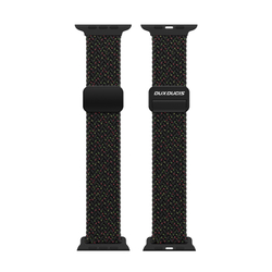 Эластичный ремешок черного цвета (Black Unity) от Dux Ducis для смарт часов Apple Watch размером 42, 44, 45, 46, 49MM, серия Strap (Mixture Pro Series)