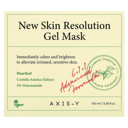 Axis-Y, New Skin Resolution Gel Beauty Mask, 100 мл (3,38 жидк. Унции)