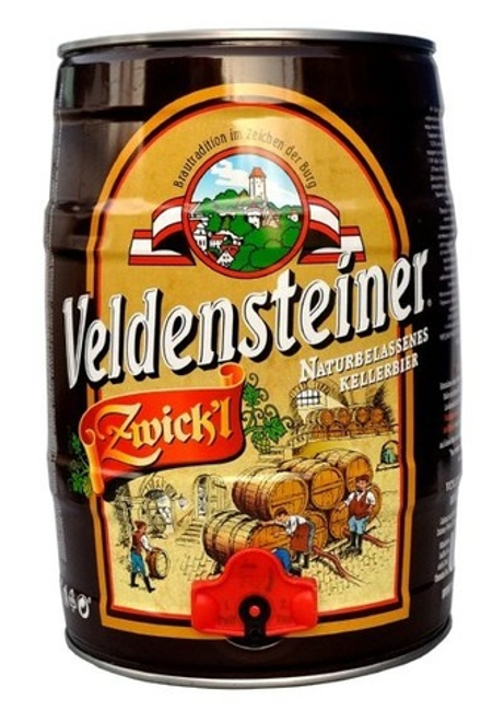 Бочонок пива Фельденштайнер Цикль / Veldensteiner Zwick'l 5л