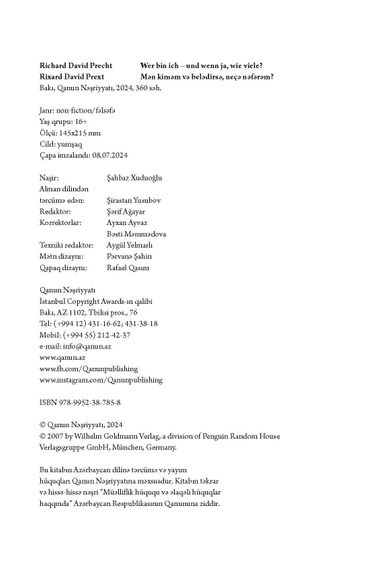 Mən kiməm və belədirsə, neçə nəfərəm?