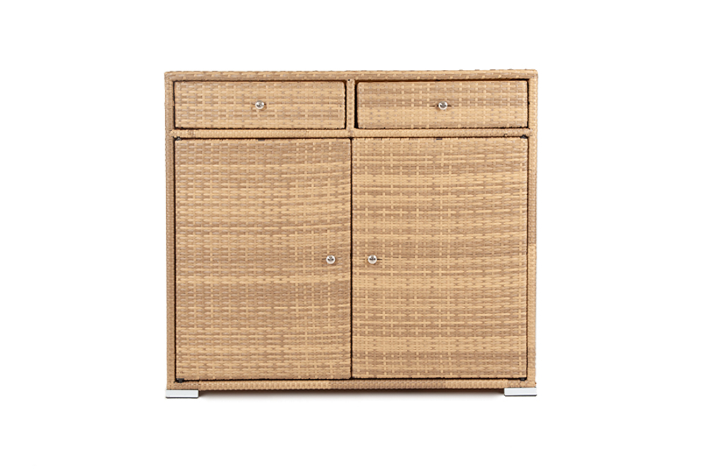 "Мальта" тумба плетеная из искусственного ротанга, цвет соломенный