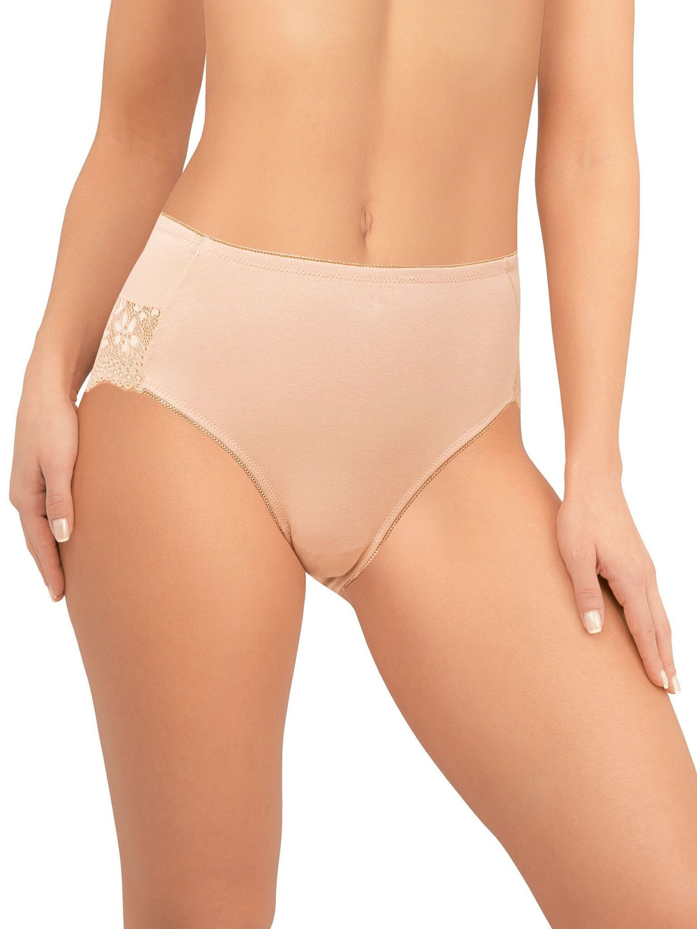 Трусики-макси из хлопкового полотна (Размер: XXL) (Цвет: белый)