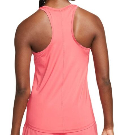 Женский топ теннисный Nike Dri-Fit One Slim Tank - sea coral/white
