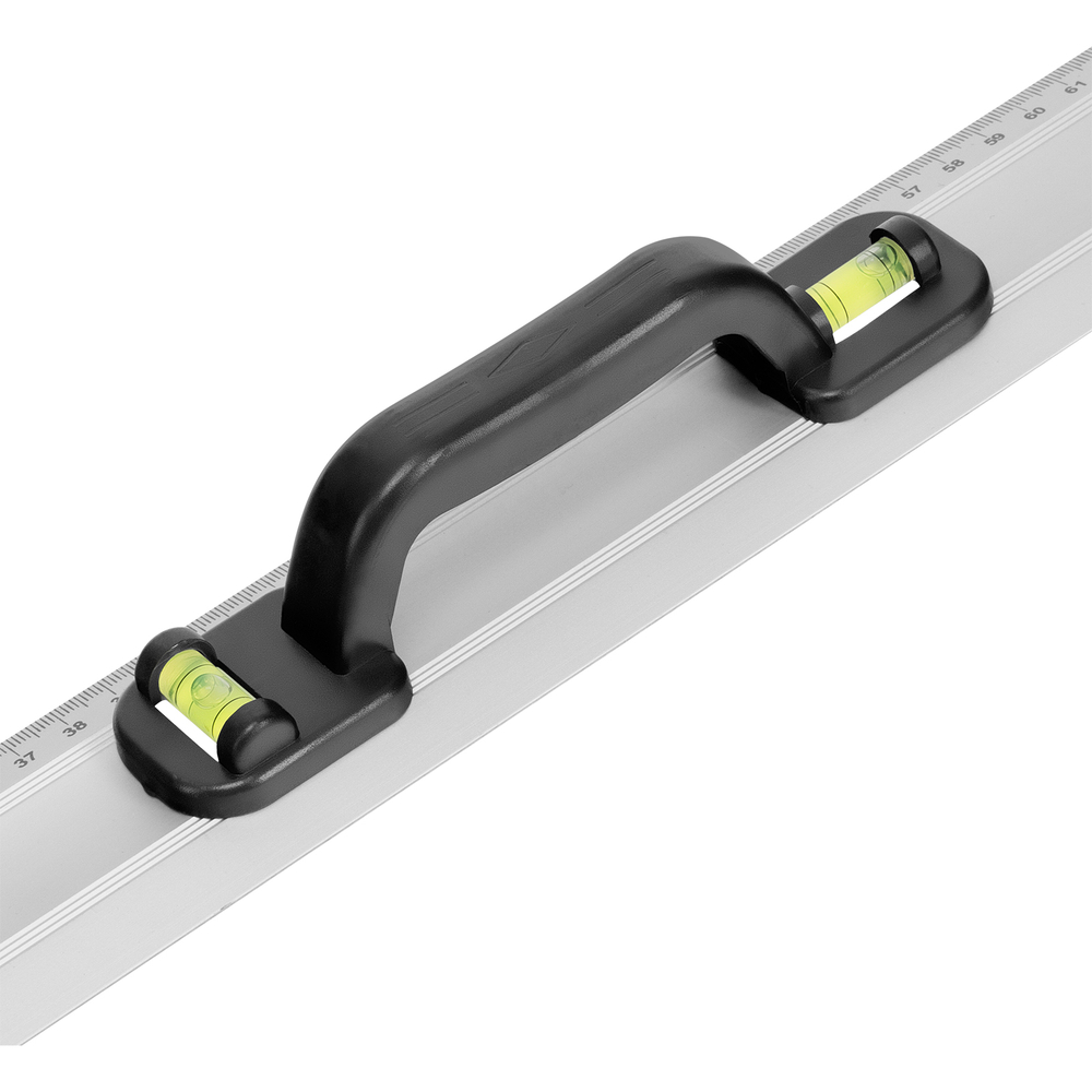 Линейка-уровень, 1200 мм, металлическая, пластмассовая ручка 2 глазка Matrix