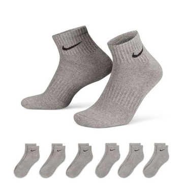 Теннисные носки Nike Everyday Cotton Cushioned 6P - carbon heather/black