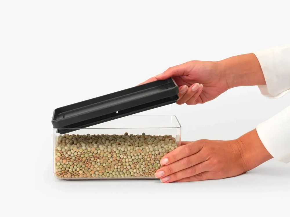 Brabantia Контейнер Tasty 22x11.2x10.6cm 1.5l темно-серый