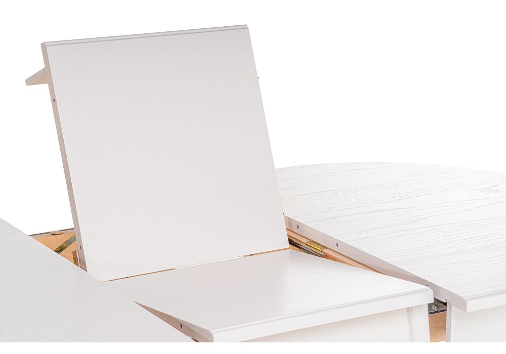 Стол Сайрус 120(160)х84х76 молочный