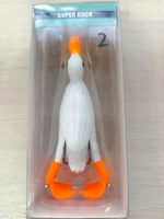 Силиконовый утка с двоник длина :12см