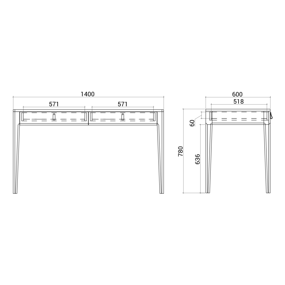 Рабочий стол CASE CST26