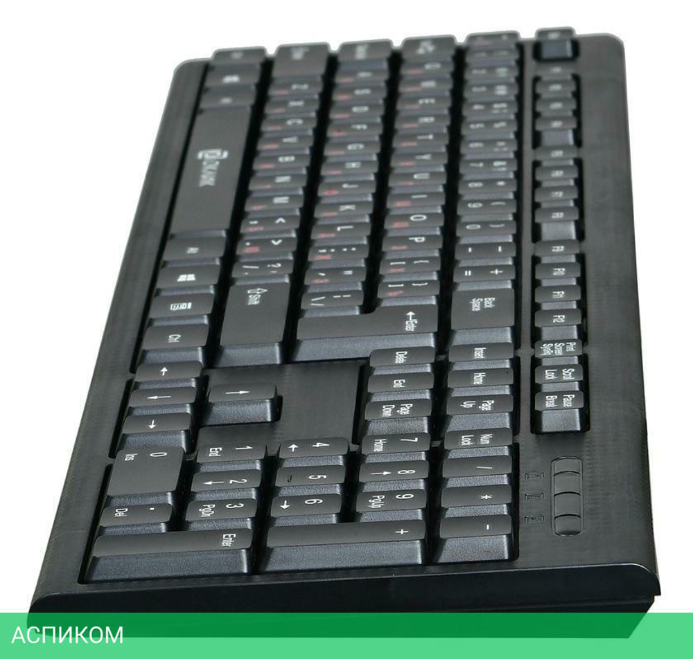 Клавиатура Oklick 120M USB черный