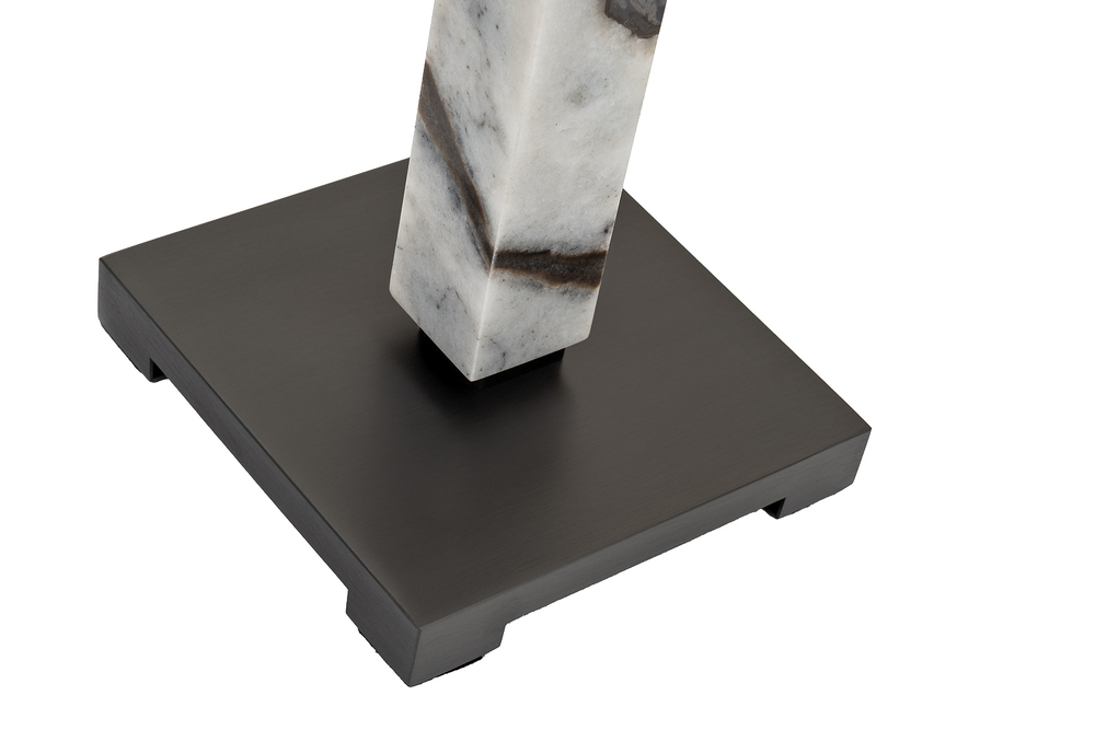 Лампа настольная плафон цвет белый Н.87см Garda Decor