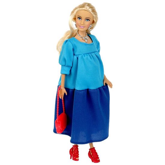 Кукла 29 см София беременная тройней, руки и ноги сгиб, акс, кор КАРАПУЗ