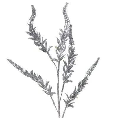 Ветка декоративная «Зимняя свежесть» 70 см, Серебро