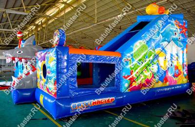 Популярный надувной батут "Приключения Золотой рыбки"