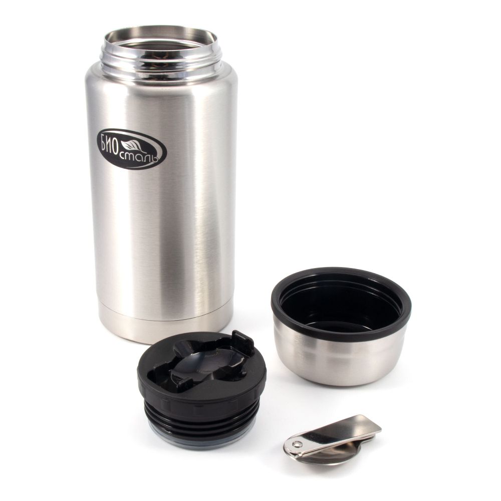 Термос для еды &quot;Биосталь&quot; с ложкой, 0,75 л/12/