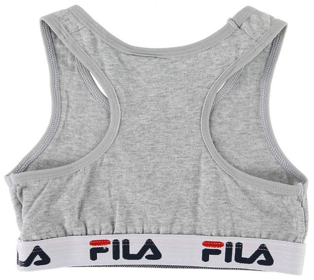 Топ для девочки теннисный Fila Girl Bra 1P - серый