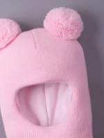 Шапка шлем детская зимняя вязаная