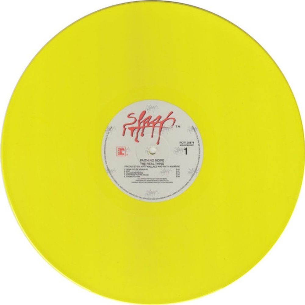 Faith No More. The Real Thing (Limited Edition, Yellow LP) новая запечатанная виниловая пластинка